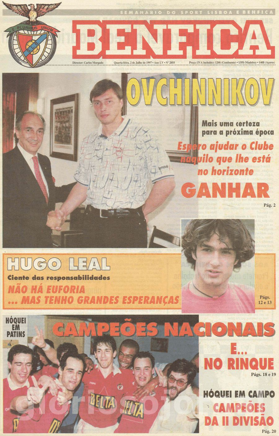 jornal o benfica 2855 1997-07-02